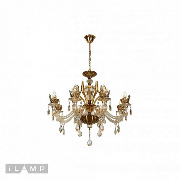 Подвесная люстра iLamp Asia бронза арт. 61078-8 BR