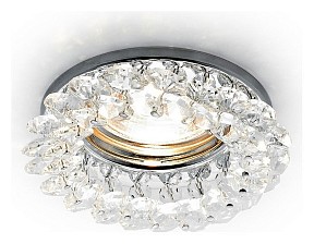 Встраиваемый светильник Ambrella Light K хром арт. K206 CL/CH