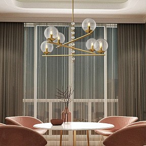 Люстра на штанге Imperiumloft Fondo золото арт. FONDO01