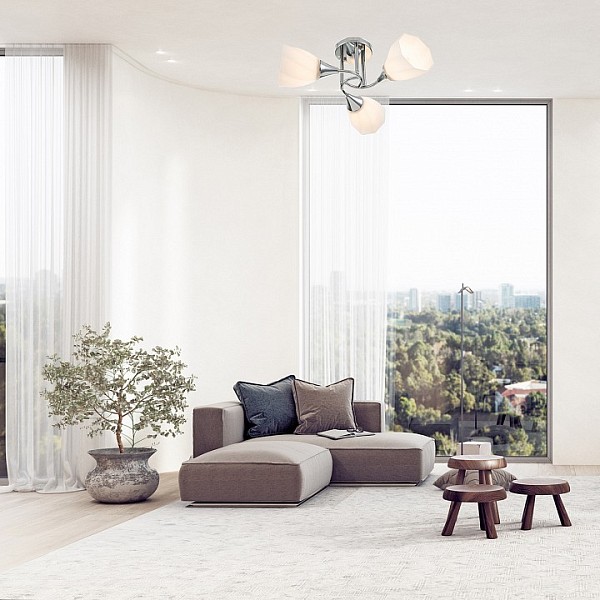 Потолочная люстра Escada Camellia серый арт. 664/3P