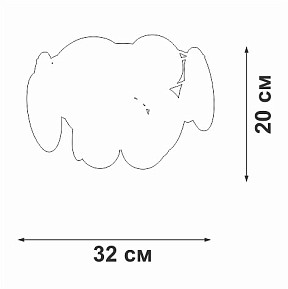 Потолочная люстра Vitaluce V5828 золото арт. V5828-8/3+1PL