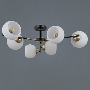 Люстра на штанге ILLUMICO LIBRA бронза арт. IL0469-6CSQ-24 BK AB LIBRA