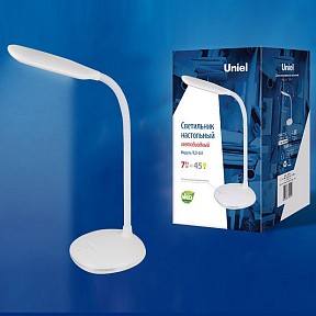 Настольная лампа офисная Uniel TLD-561 белый арт. TLD-561 White/LED/450Lm/4500K