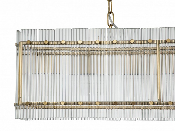 Подвесной светильник Indigo Venera коричневый арт. 12024/6PL Brass