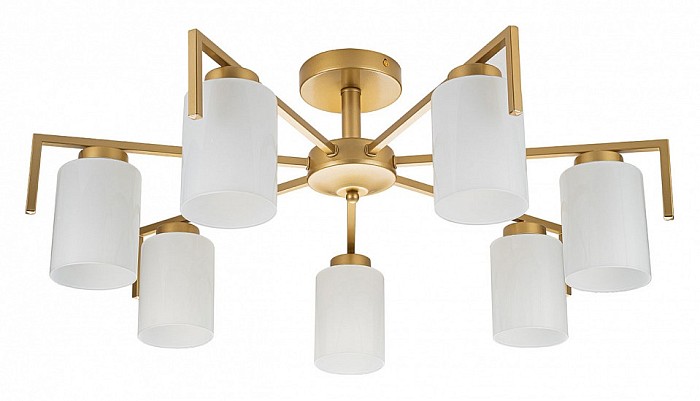 Люстра на штанге Escada Style желтый арт. 1142/7P Gold