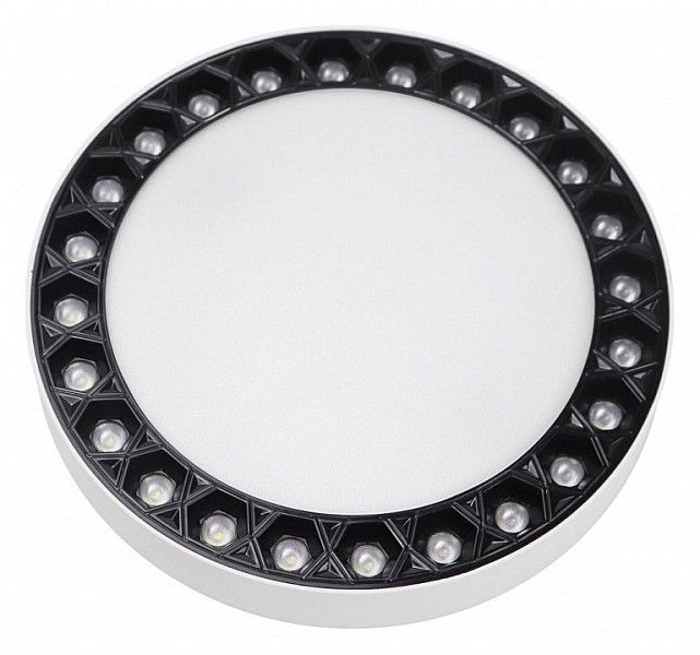 Накладной светильник iLedex Technical Mercury черный арт. 5552-24W-D165-3/4K-WH+BK
