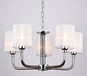 Подвесная люстра ILLUMICO  хром арт. IL1256-5PPA-29 CR Romei
