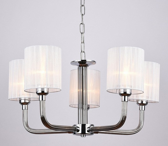 Подвесная люстра ILLUMICO  хром арт. IL1256-5PPA-29 CR Romei