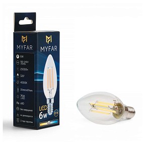 Лампа светодиодная MyFar Базис E14  арт. MB1002E14-6W4K