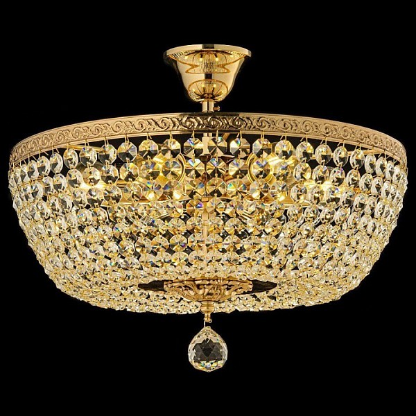 Люстра на штанге Arti Lampadari Castellana Gold желтый арт. Castellana E 1.3.40.501 G