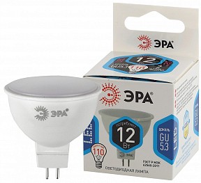 Лампа светодиодная Эра Стандарт  арт. LED MR16-12W-840-GU5.3