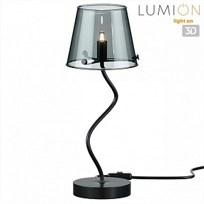Настольная лампа декоративная Lumion Smoky черный арт. 6570/1T