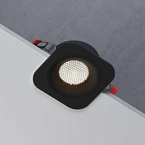 Встраиваемый светильник Elektrostandard Tetro черный арт. 15276/LED