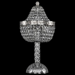 Настольная лампа декоративная Bohemia Ivele Crystal 1911 металл арт. 19111L4/H/20IV Ni