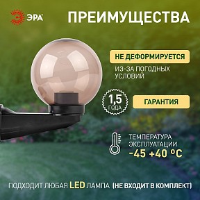Накладной светильник Эра  черный арт. НБУ 01-60-205