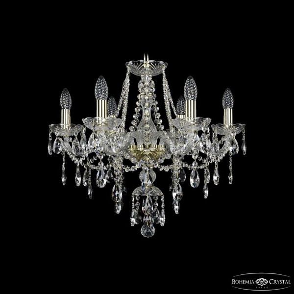 Подвесная люстра Bohemia Ivele Crystal 1415 золото арт. 1415/6/200 G