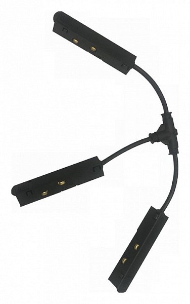 Соединитель для треков iLedex Technical VISION48/22 черный арт. T-TYPE POWER CONNECT 4822-BK