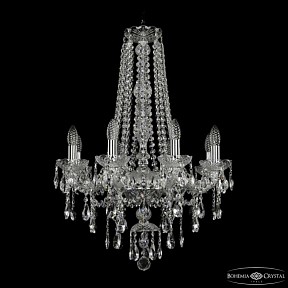 Подвесная люстра Bohemia Ivele Crystal 1415 никель арт. 1415/8/200/h-76 Ni