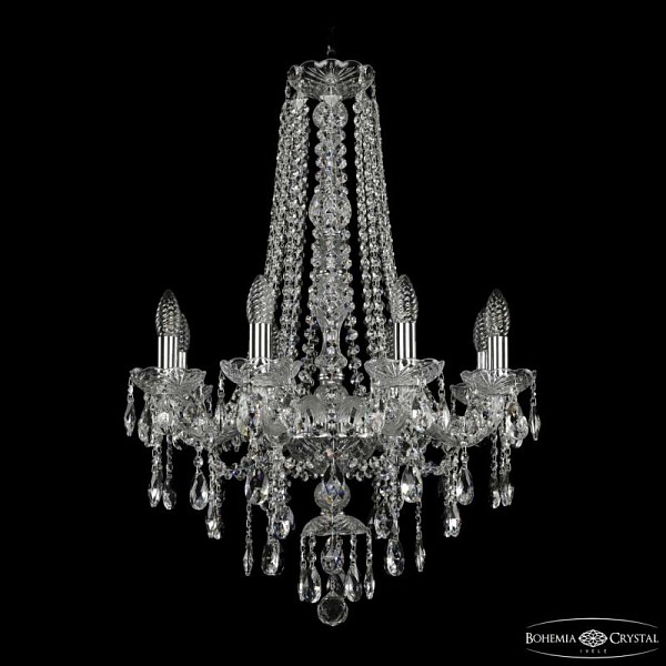 Подвесная люстра Bohemia Ivele Crystal 1415 никель арт. 1415/8/200/h-76 Ni
