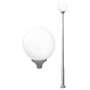 Фонарный столб Fumagalli Globe 400 Modern серый арт. G41.372.000.LYE27