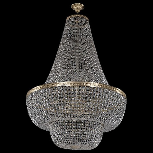 Светильник на штанге Bohemia Ivele Crystal 1910 золото арт. 19101/H2/100IV G