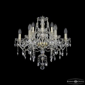 Подвесная люстра Bohemia Ivele Crystal 1415 золото арт. 1415/6+3/200 G