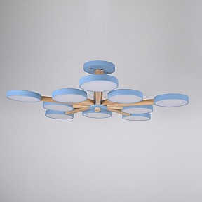 Люстра на штанге Imperiumloft TURNA Blue голубой арт. TURNA-B01