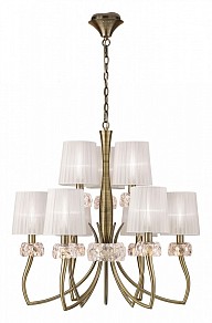 Подвесная люстра Mantra Loewe бронза арт. 4730