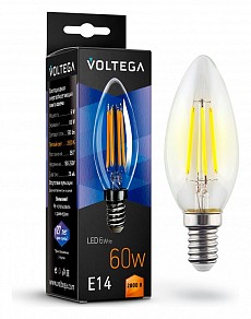 Лампа светодиодная Voltega Candle 6W  арт. 7019