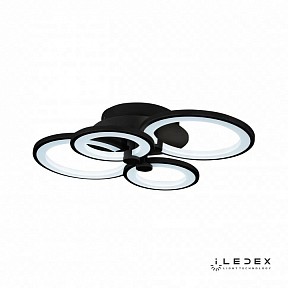 Потолочная люстра iLedex Ring черный арт. A001/4 MBK