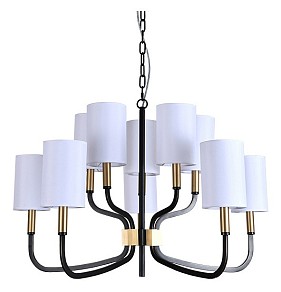 Подвесная люстра Newport DARINA латунь арт. 35210/С black+brass