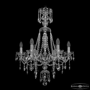 Подвесная люстра Bohemia Ivele Crystal 1415 никель арт. 1415/6/200/XL-77 Ni