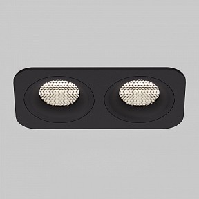 Встраиваемый светильник Elektrostandard Tetro черный арт. 15277/LED