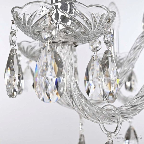 Подвесная люстра Bohemia Ivele Crystal 118 никель арт. 118/8/240 Ni