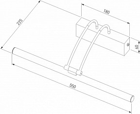 Подсветка для зеркала Elektrostandard Simple серый арт. a063698