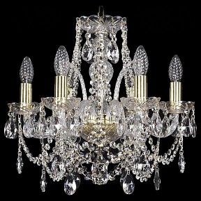 Подвесная люстра Bohemia Ivele Crystal 1411 золото арт. 1411/6/141/G