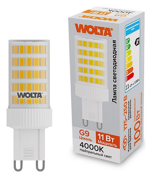 Лампа светодиодная Wolta   арт. WSTD-JCD-11W4KG9-C
