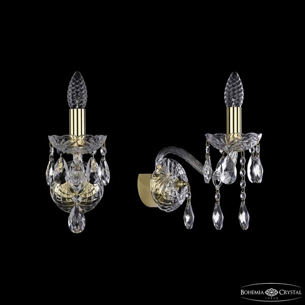 Бра Bohemia Ivele Crystal 1413 золото арт. 1413B/1/165 G