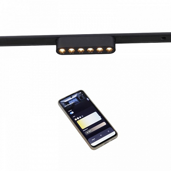 Накладной светильник Reluce 13002 черный арт. 13002-9.3-001UR magnetic LED6W BK CCT+SMART