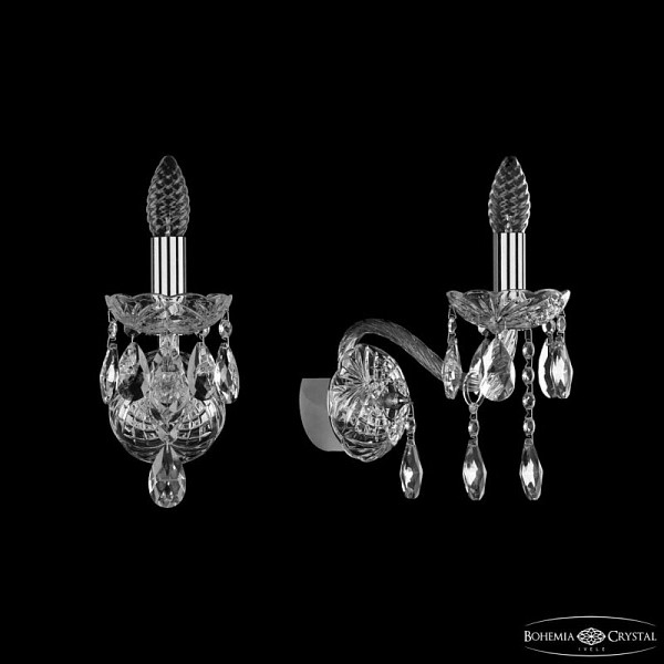 Бра Bohemia Ivele Crystal 1413 никель арт. 1413B/1/165 Ni