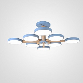 Люстра на штанге Imperiumloft TURNA Blue голубой арт. TURNA-B01