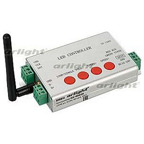 Контроллер Arlight HX-806S серый арт. HX-806SB (2048 pix, 12-24V, SD-card, WiFi)