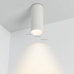 Накладной светильник Arlight SP-POLO-SURFACE-R65-8W Warm3000 (WH-WH, 40 deg) белый арт. 027510