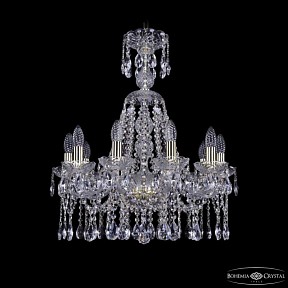 Подвесная люстра Bohemia Ivele Crystal 1413 золото арт. 1413/10/200/XL-66 G