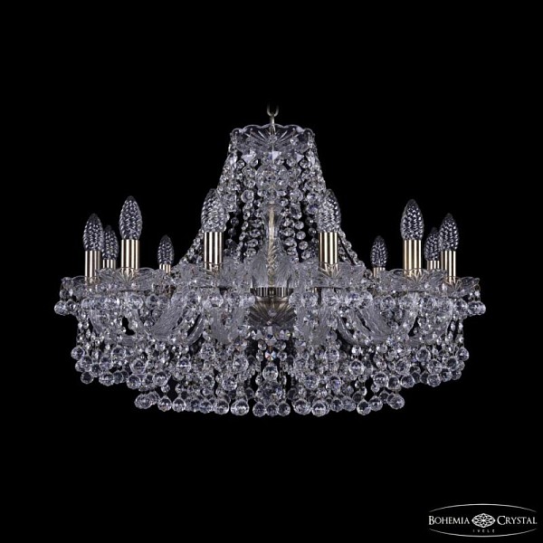 Подвесная люстра Bohemia Ivele Crystal 1409 золото арт. 1409/12/240 Pa