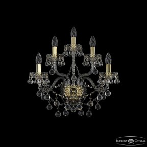 Бра Bohemia Ivele Crystal 1409 золото арт. 1409B/2+2+1/195/XL G