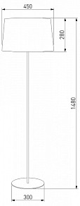 Торшер TK Lighting Maja черный арт. 2920 Maja Black
