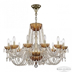 Подвесная люстра Bohemia Ivele Crystal 5402 золото арт. 5402/12/300 G Amber/M-1G