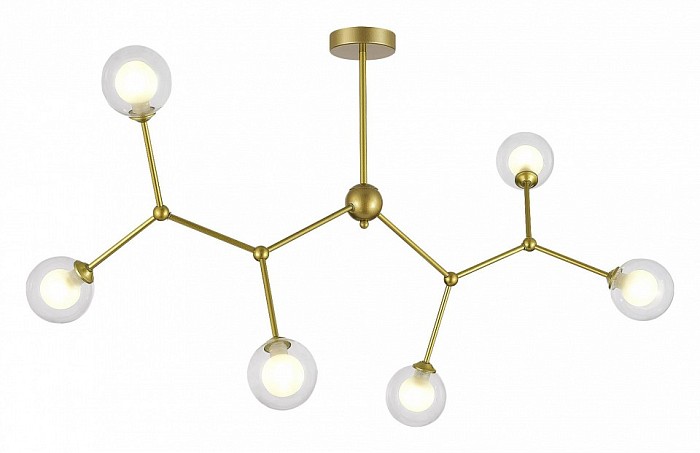 Люстра на штанге EVOLUCE Arcus желтый арт. SLE1106-203-06