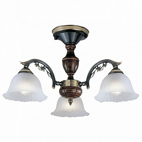 Люстра на штанге Reccagni Angelo 2700 бронза арт. PL 2700/3
